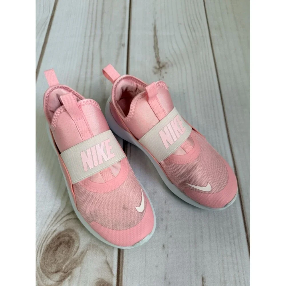 Nike Girls Pink Flex Runner Slip On Tennis Shoes Size 2.5 Pink